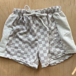 Neutral Check kids shorts